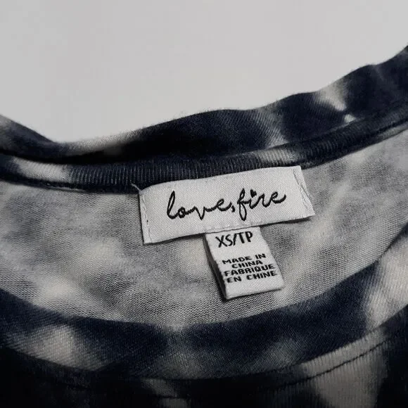 Love Fire Womens Summer Dress Blue White XS sleeveless juniors - Picture 6 of 7